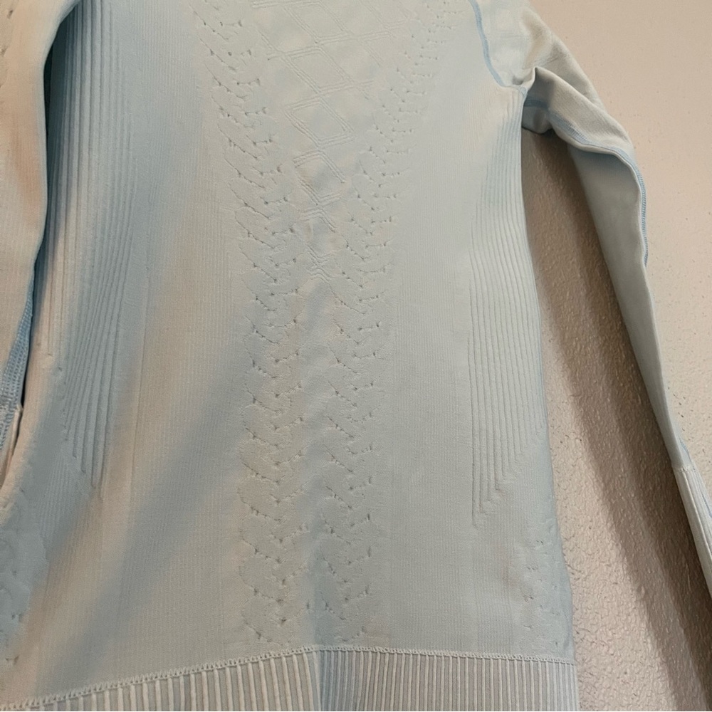 lululemon Rest Less Pullover, Cable Knit Caspian Blue - Picture 3 of 8